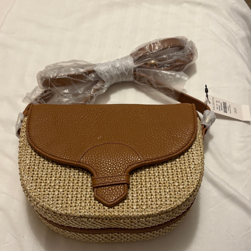 Talbots Brown and Tan Crossbody Bag